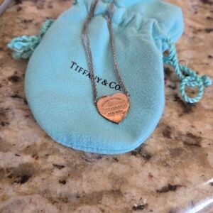 Tiffany & Co. Silver Heart Pendant Necklace